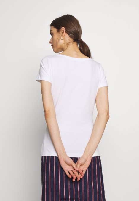 femmes Lot de 3 t-shirts basiques blanc/marine/gris clair chiné 006BT271 Anna Field - Image 5