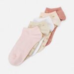 femmes Lot de 5 chaussettes blanc/beige/rose 006BT1136 Anna Field