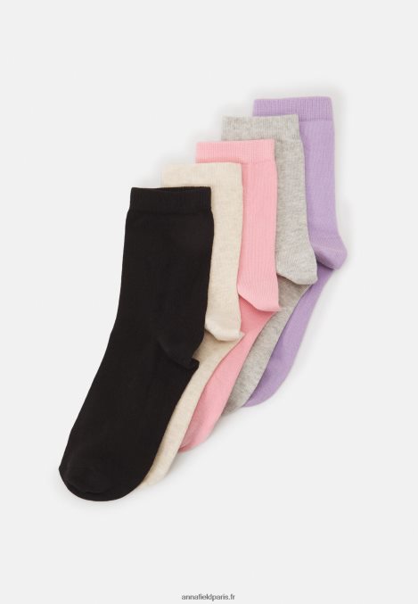 femmes Lot de 5 chaussettes multicolores 006BT1125 Anna Field - Image 1