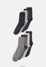 femmes Lot de 8 paires de chaussettes bleu foncé 006BT1145 Anna Field