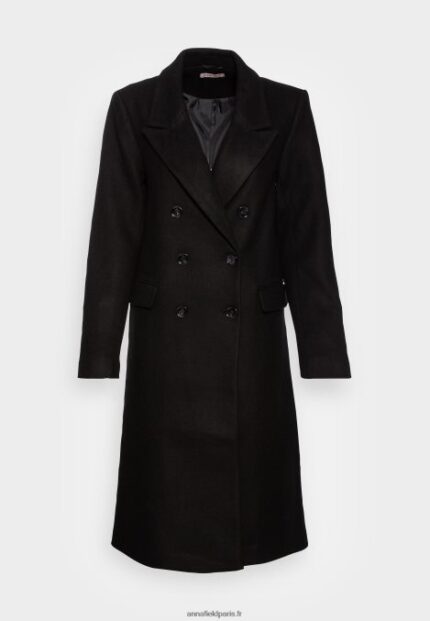 femmes manteau classique noir 006BT913 Anna Field