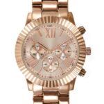 femmes montre chronographe couleur or rose 006BT2792 Anna Field