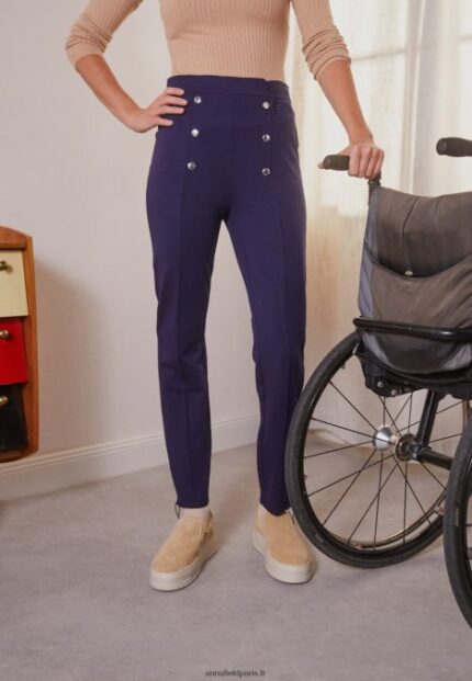 femmes pantalon bleu foncé 006BT643 Anna Field