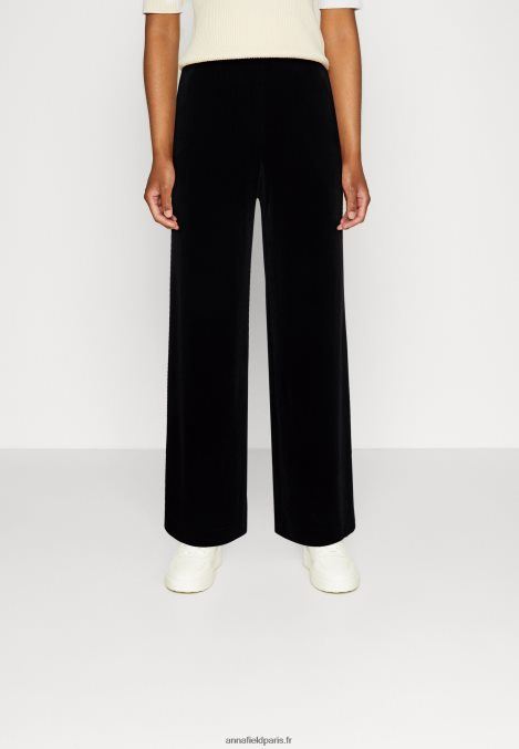 femmes_pantalon_large_en_velours_pantalon_noir_006bt621_anna_field.jpg femmes pantalon large en velours pantalon noir 006BT621 Anna Field - Image 1