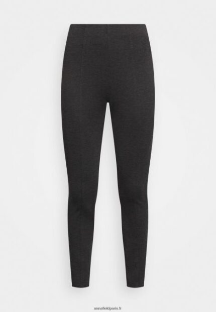 femmes pantalon legging chiné gris foncé 006BT659 Anna Field