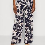femmes pantalon noir/blanc cassé/multicolore 006BT619 Anna Field
