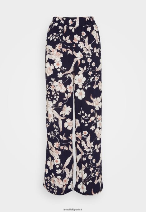 femmes pantalon noir/blanc cassé/multicolore 006BT619 Anna Field - Image 5