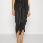 femmes paréo imprimé géo 917 jupe portefeuille multicolore 802 noir 006BT815 Anna Field