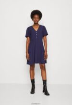 femmes robe chemise bleu foncé 006BT88 Anna Field