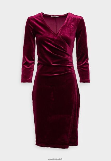 femmes robe de cocktail robe de soirée bordeaux 006BT73 Anna Field