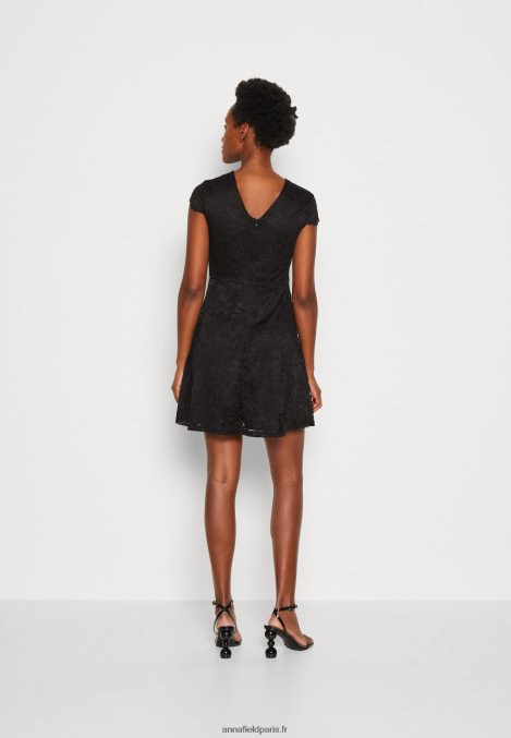 femmes robe de cocktail robe de soirée noir 006BT64 Anna Field - Image 3
