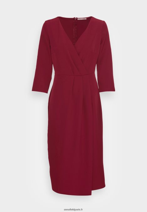 femmes robe de cocktail robe de soirée rouge foncé 006BT33 Anna Field - Image 4