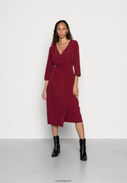femmes robe de cocktail robe de soirée rouge foncé 006BT33 Anna Field