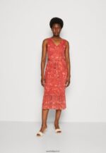 femmes robe droite beige/rose/multicolore 006BT212 Anna Field