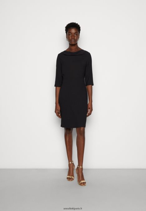 femmes_robe_droite_noire_006bt192_anna_field.jpg femmes robe droite noire 006BT192 Anna Field - Image 1