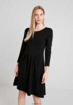 femmes robe en jersey noir 006BT120 Anna Field
