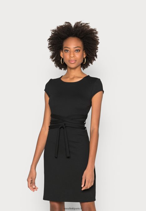 femmes_robe_en_jersey_noir_006bt131_anna_field.jpg femmes robe en jersey noir 006BT131 Anna Field - Image 1