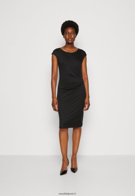 femmes_robe_en_jersey_noir_006bt136_anna_field.jpg femmes robe en jersey noir 006BT136 Anna Field - Image 1