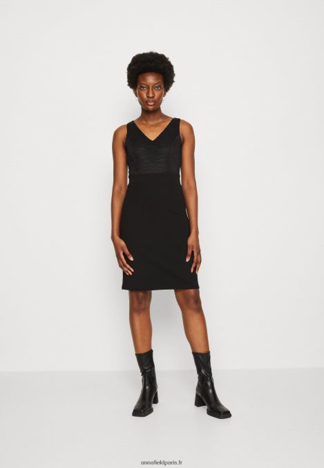femmes_robe_en_jersey_noir_006bt63_anna_field.jpg femmes robe en jersey noir 006BT63 Anna Field - Image 1