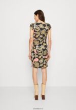 femmes robe en jersey noir/multicolore 006BT189 Anna Field - Image 3