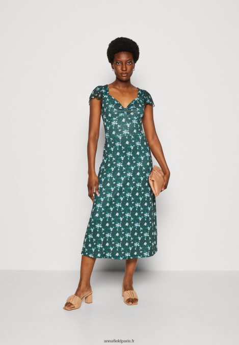 femmes robe en jersey vert/multicolore 006BT110 Anna Field - Image 2