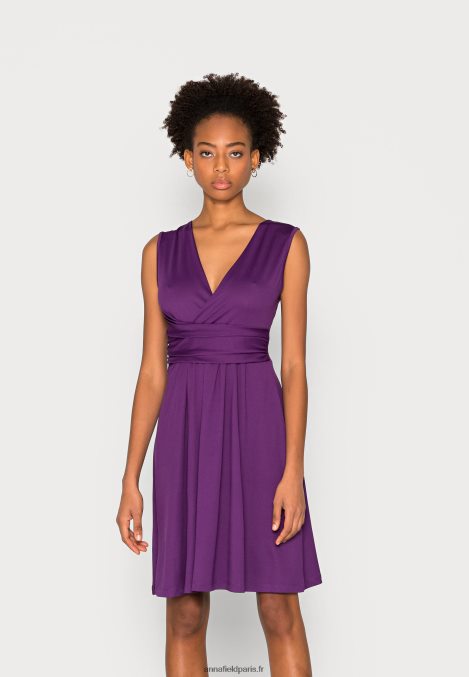 femmes_robe_en_jersey_violet_006bt170_anna_field.jpg femmes robe en jersey violet 006BT170 Anna Field - Image 1