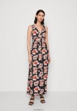 femmes robe longue noir/rose/multicolore 006BT141 Anna Field