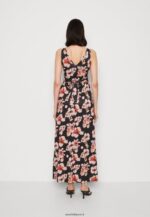 femmes robe longue noir/rose/multicolore 006BT141 Anna Field - Image 3