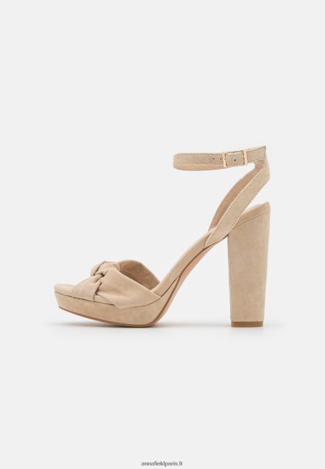 femmes sandales à talons hauts en cuir beige 006BT1578 Anna Field - Image 2