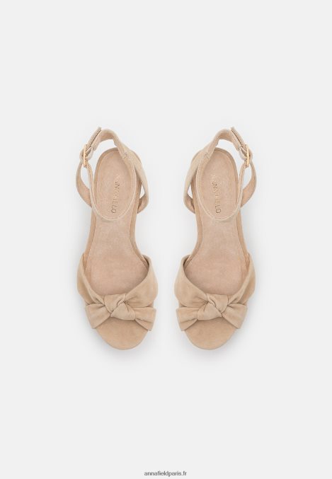 femmes sandales à talons hauts en cuir beige 006BT1578 Anna Field - Image 6