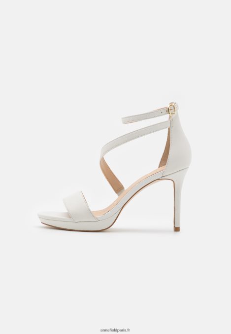 femmes sandales à talons hauts en cuir blanc 006BT1572 Anna Field - Image 1