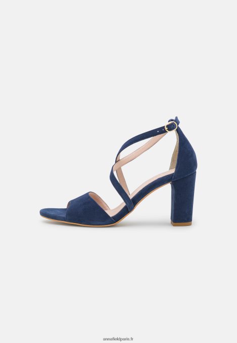 femmes sandales à talons hauts en cuir bleu foncé 006BT1370 Anna Field - Image 2