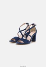 femmes sandales à talons hauts en cuir bleu foncé 006BT1370 Anna Field - Image 3