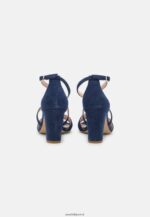 femmes sandales à talons hauts en cuir bleu foncé 006BT1370 Anna Field - Image 4