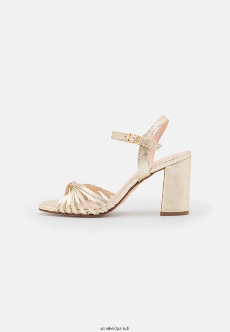 femmes sandales à talons hauts en cuir doré 006BT1397 Anna Field - Image 2