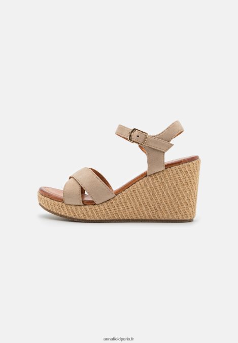 femmes sandales à talons hauts en cuir gris 006BT1466 Anna Field - Image 2