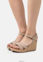 femmes sandales à talons hauts en cuir gris 006BT1466 Anna Field