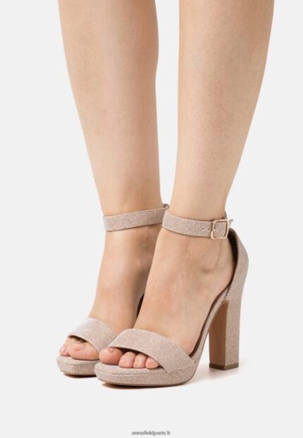 femmes sandales à talons hauts or rose 006BT1566 Anna Field