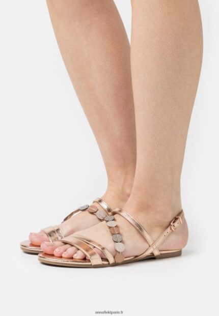 femmes sandales couleur or rose 006BT1313 Anna Field