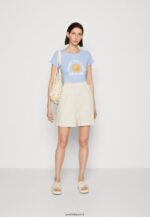 femmes short en mélange de lin beige 006BT857 Anna Field - Image 2