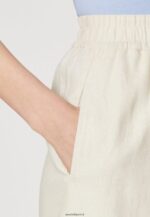 femmes short en mélange de lin beige 006BT857 Anna Field - Image 4