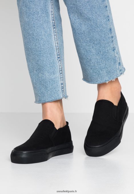 femmes_slip_on_noir_006bt1162_anna_field.jpg femmes slip-on noir 006BT1162 Anna Field - Image 1