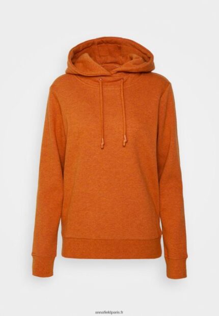 femmes sweat à capuche orange chiné 006BT759 Anna Field
