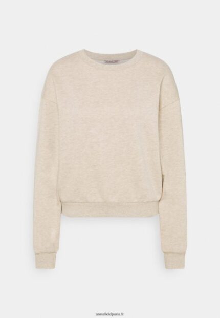 femmes sweat chiné beige 006BT756 Anna Field