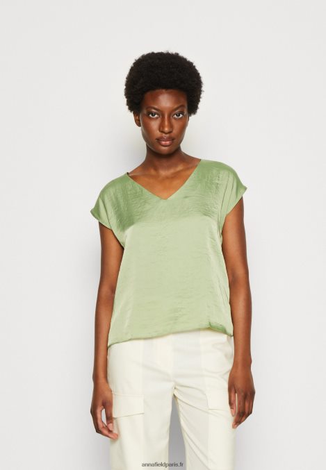 femmes_t_shirt_basique_olive_006bt315_anna_field.jpg femmes t-shirt basique olive 006BT315 Anna Field - Image 1
