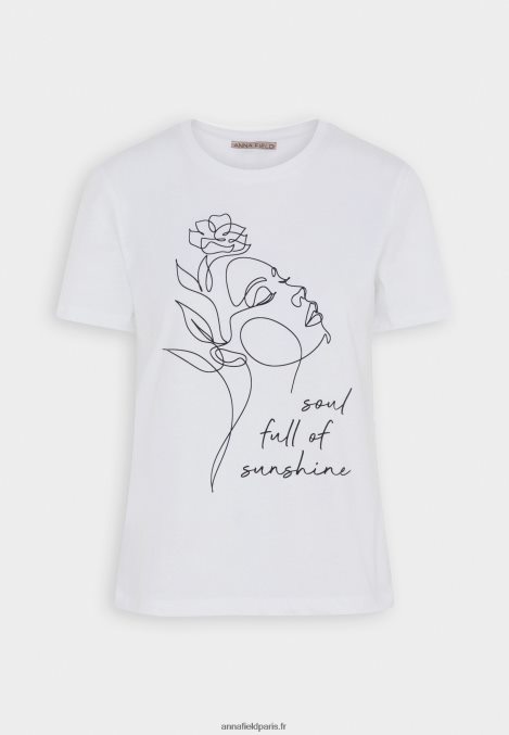 femmes_t_shirt_imprime_blanc_006bt364_anna_field.jpg femmes t-shirt imprimé blanc 006BT364 Anna Field - Image 1