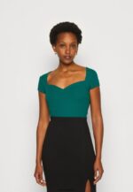 femmes t-shirt imprimé vert foncé 006BT240 Anna Field