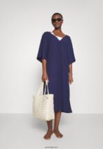 femmes v robe de plage devant robe maxi bleu 006BT220 Anna Field - Image 2
