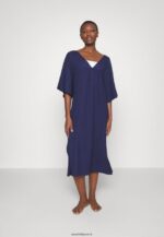 femmes v robe de plage devant robe maxi bleu 006BT220 Anna Field