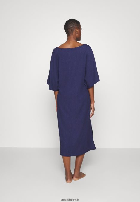 femmes v robe de plage devant robe maxi bleu 006BT220 Anna Field - Image 3